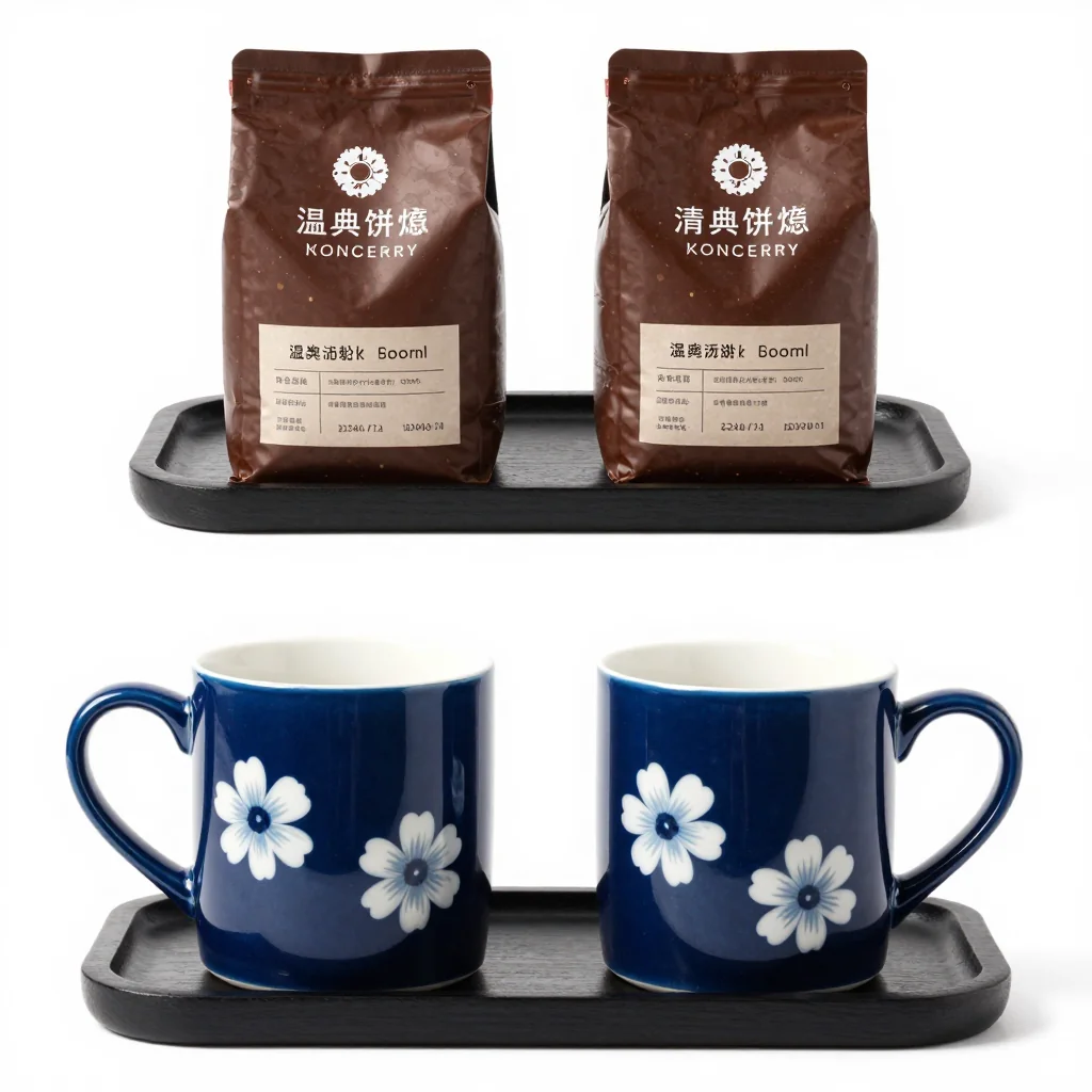 Midnight Bloom Ceramic Mugs Set