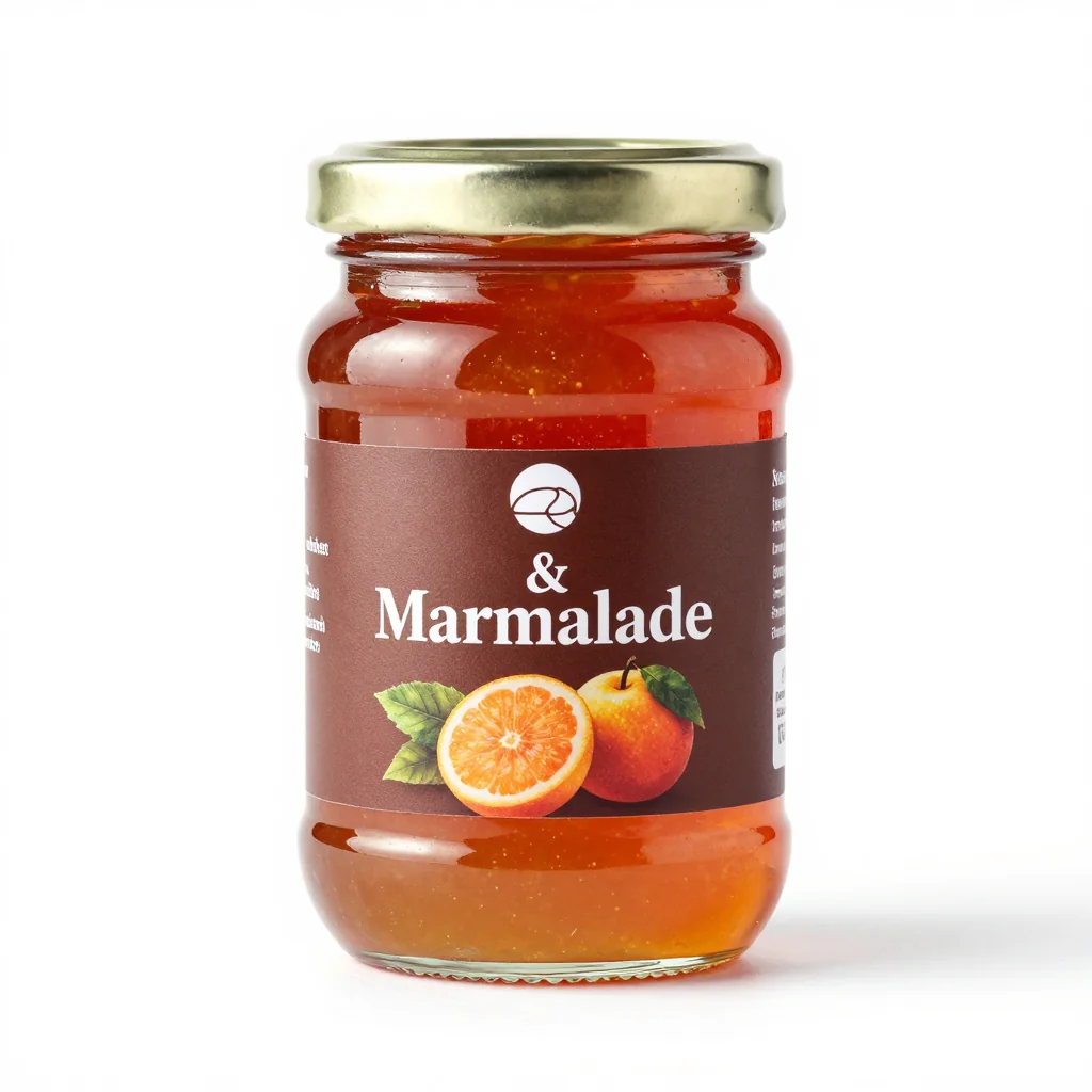 Spiced Apple Jelly with Cinnamon and Cloves in a Cozy Clear Glass Jar