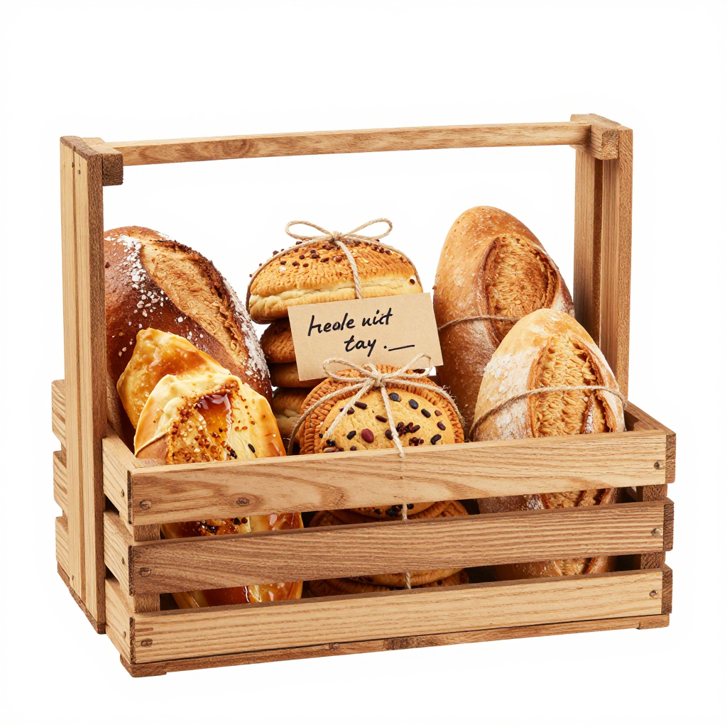 Handcrafted Bakery Gift Basket with Artisan Pastries and Delights