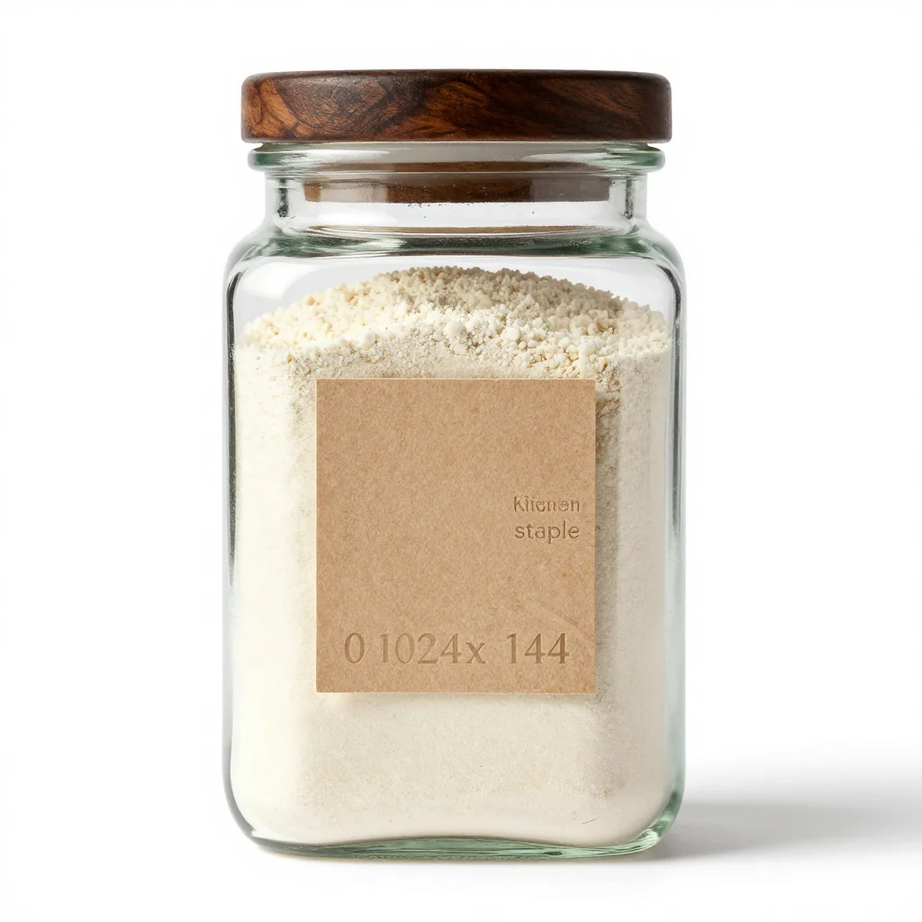 Barley Flour in Natural Glass Jar