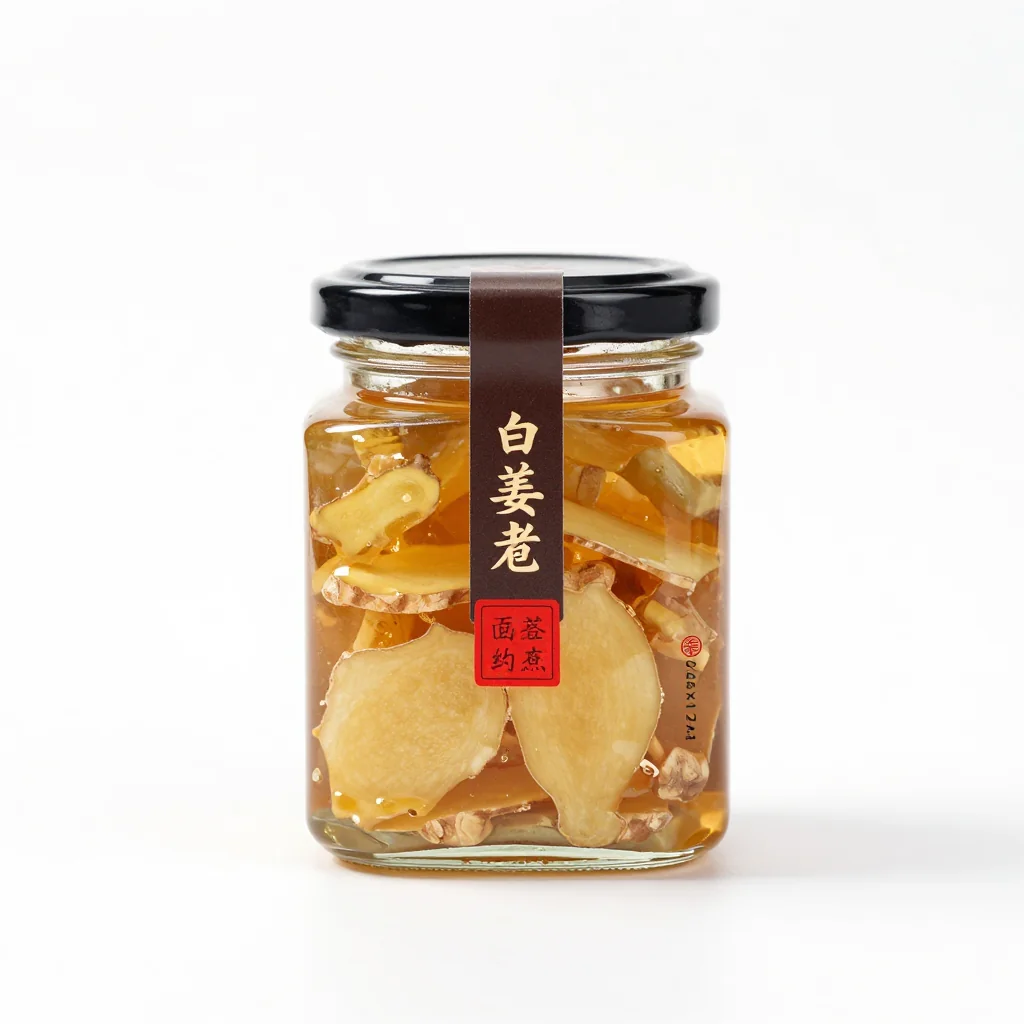 Candied Ginger with Honey Glaze