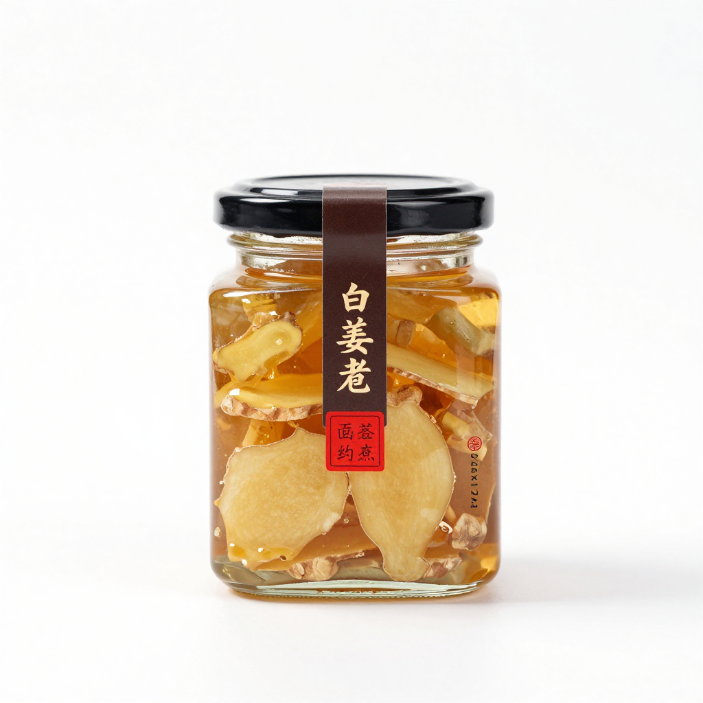 Candied Ginger with Honey Glaze