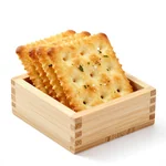 Artisanal Sea Salt and Herb Crackers in Rustic Style - 2