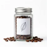 Costa Rican Tarrazú High-Altitude Whole Bean Coffee in Frosted White Glass Jar with Silver Lid - 1