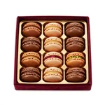 Chocolate-Dipped Macarons Box - 1
