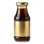 Honey-Garlic BBQ Sauce with Smoky Spices in a Rustic Brown Glass Bottle - 2